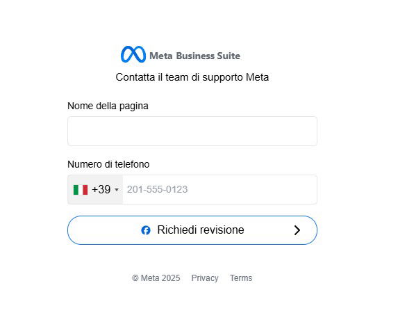 Il tuo account Facebook verrà rimosso