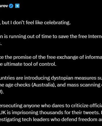 Pavel Durov e il sensazionalismo