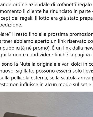 Nutella Gift, la truffa golosa