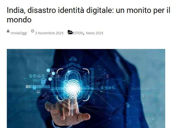 L’India e il “disastro dell’ID digitale”