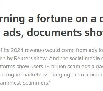 Meta e lo scandalo delle pubblicità truffa