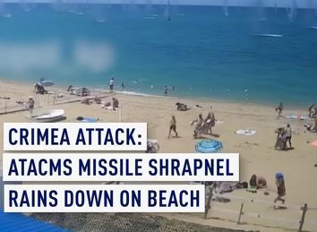 Le bombe sulla spiaggia in Crimea