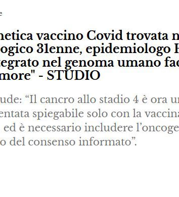 No, il vaccino anti-COVID non si integra nel DNA