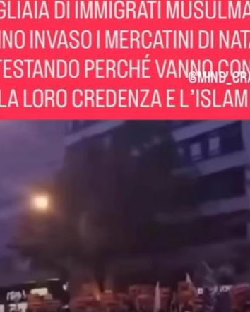 Migranti musulmani Vs mercatini di Natale