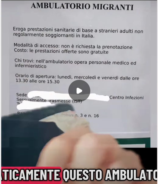 L’ambulatorio per migranti
