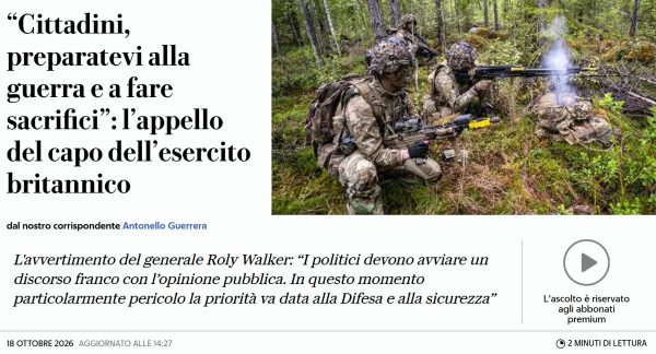 La guerra, i giornali, i virgolettati