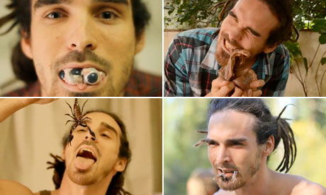 L’uomo che mangia animali vivi su Youtube