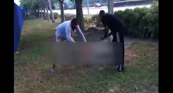 Il video del cane ucciso per divertimento