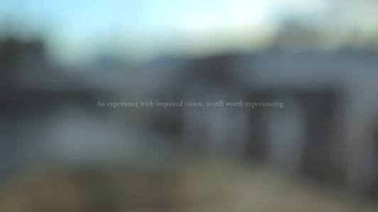 Le foto che fanno capire come vede un “quasi cieco”