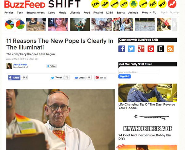 “Papa Francesco è un Illuminato!1!”