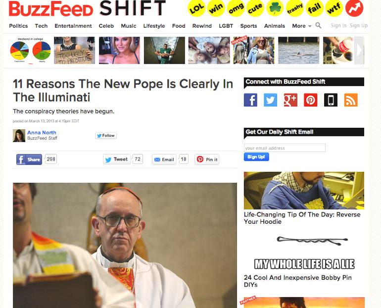 “Papa Francesco è un Illuminato!1!” article-post