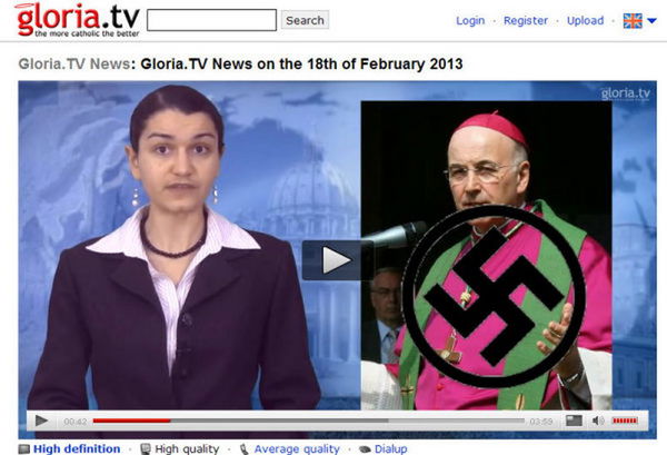 Gli ultracattolici con la svastica