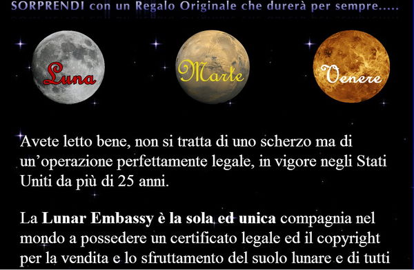 Vuoi comprarti un pezzo di luna?