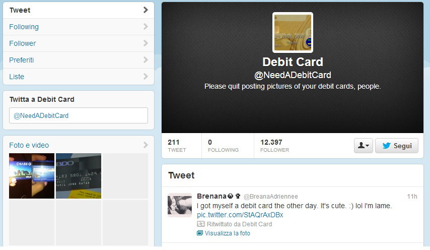 La moda idiota di postare la propria carta di credito su Twitter article-post