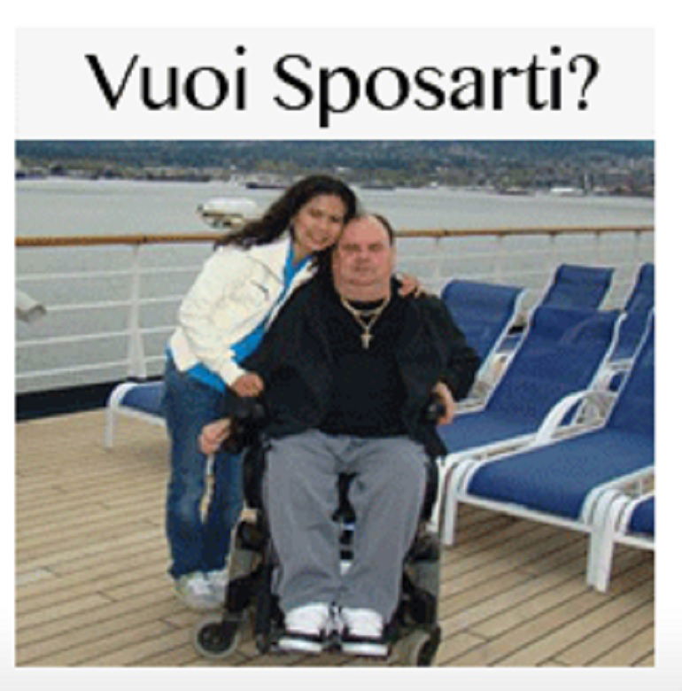 Il sito che organizza matrimoni per uomini soli (e disabili