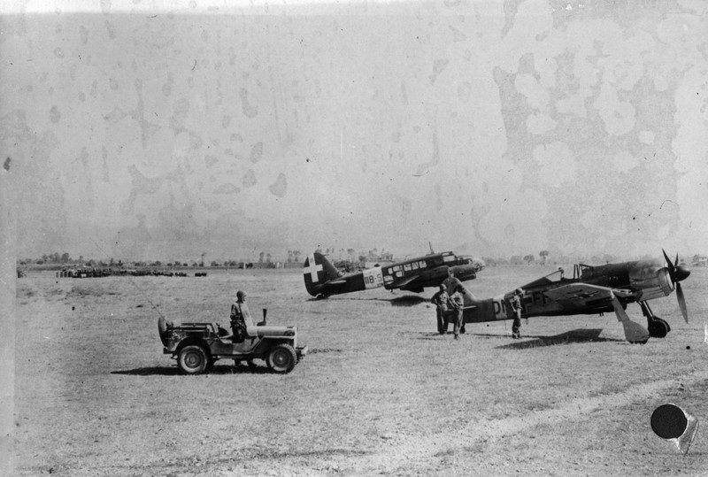 L'aerporto di Salerno nel 1943 (photocredit Gettyimages)
