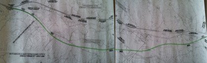Le foto del nuovo ipotetico tracciato (linea verde) contro il vecchio (linea nera). Photocredit: Progetto-Acqua.it