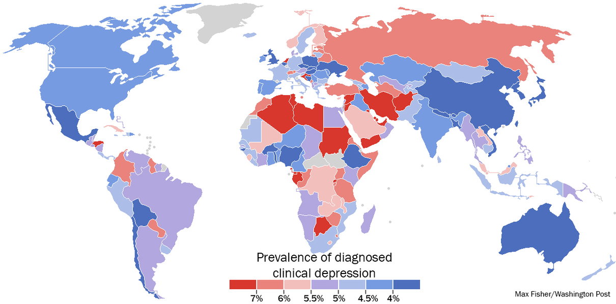 La mappa della depressione nel mondo article-post