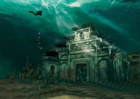 Shi Cheng: le incredibili foto della città sommersa in Cina article-post