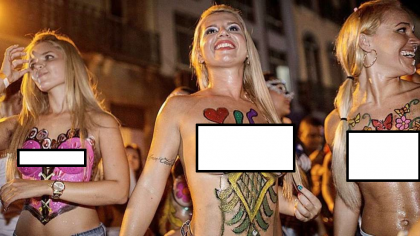 donne nude carnevale rio brasile 2