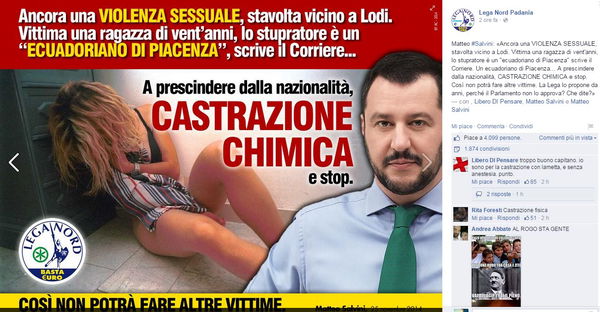 Salvini è il volto di una nuova alleanza di Destra