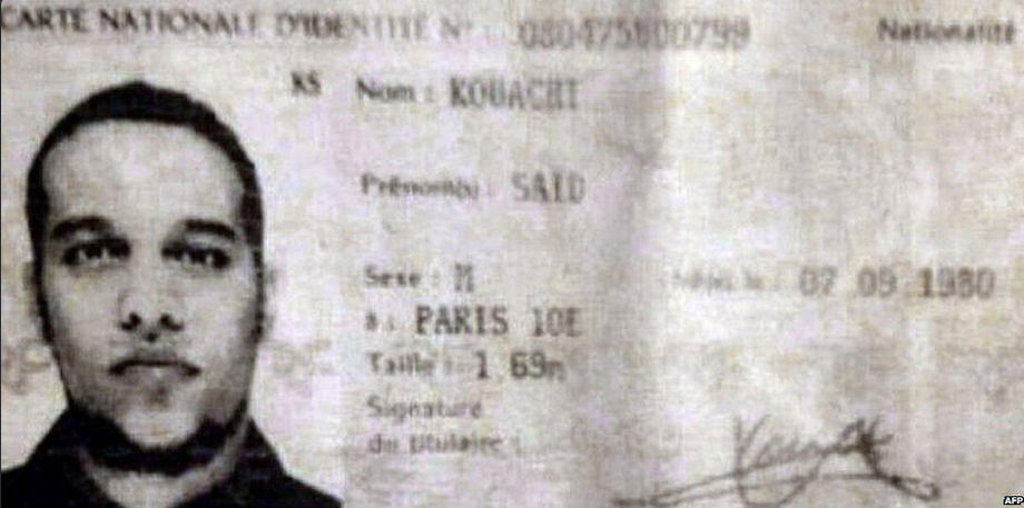 Charlie hebdo e la carta d'identità di said kouachi