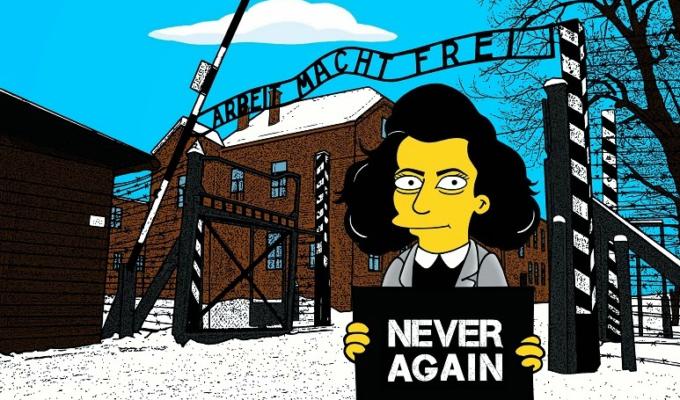 I Simpson «incontrano» Anna Frank per il giorno della memoria