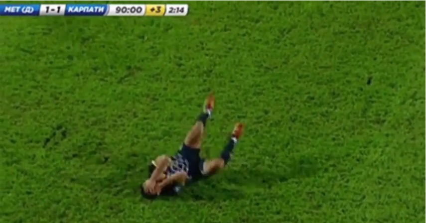 Oleksandr Noyok, il peggior simulatore della storia del calcio (VIDEO)