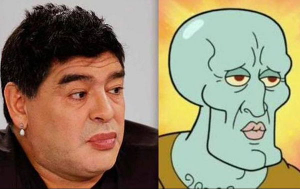 Il lifting di Maradona diventa un meme