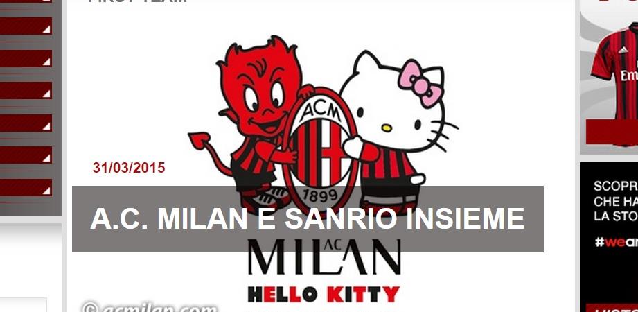 Milan & Hello Kitty: di calcio, sponsor ed altre sciocchezze