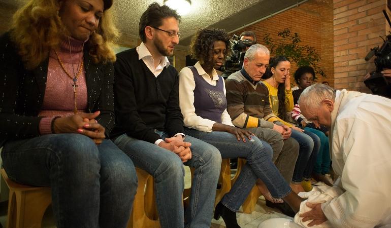 Sylvie Lubamba Papa Francesco