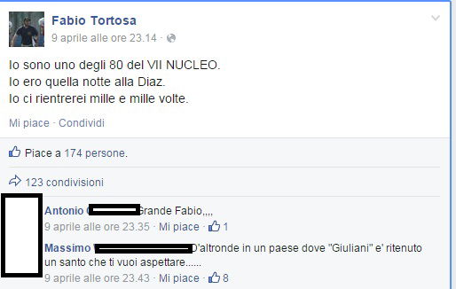 Il celerino orgoglioso della Diaz: «Ero lì quella notte. Ci rientrerei mille volte»