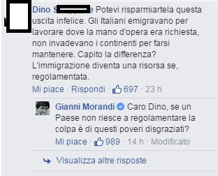 Le 10 migliori risposte di Gianni Morandi a chi lo “insultava” su Facebook article-post