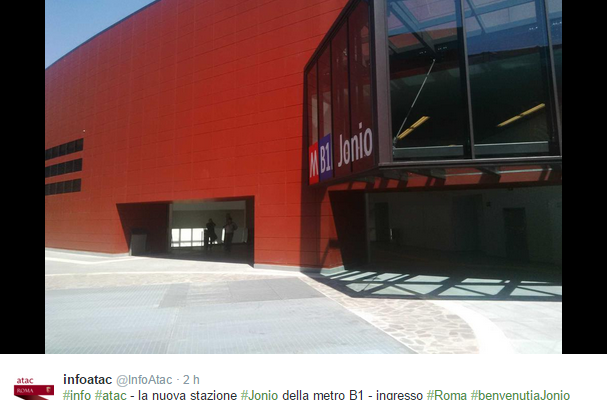 metro b roma stazione jonio