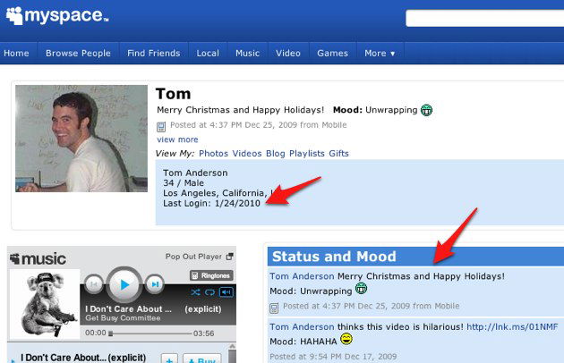 La nuova vita di Tom Anderson, l'amico di tutti su Myspace ...