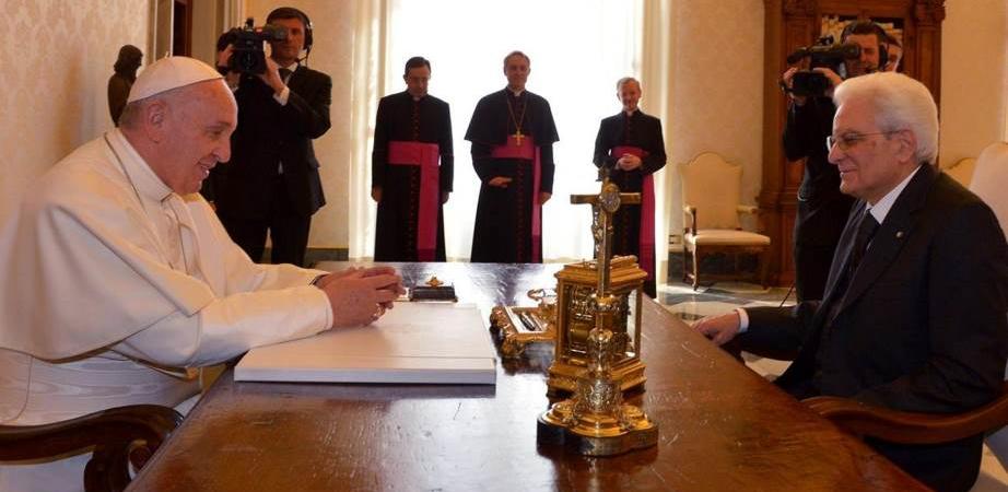 papa francesco sergio mattarella