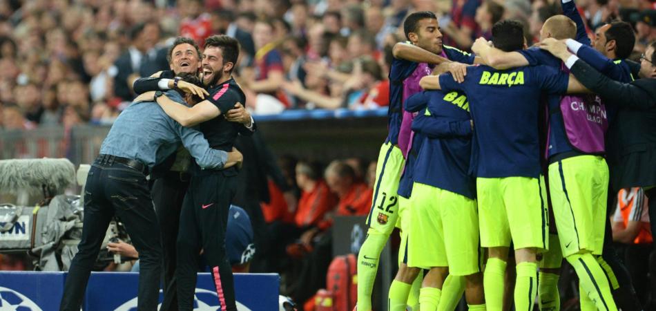 BAYERN MONACO-BARCELLONA DIRETTA PANCHINA ESULTA