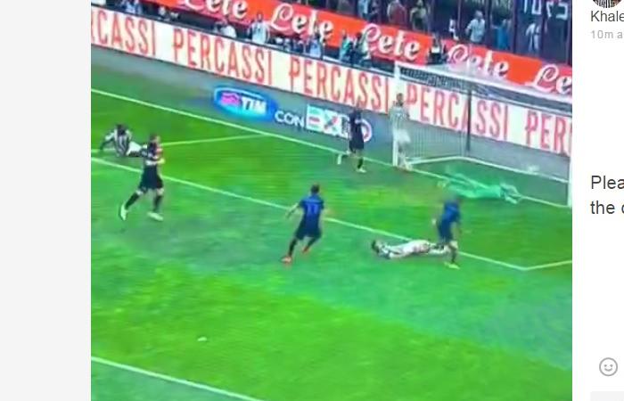 Inter Juventus la parata di Marco Storari
