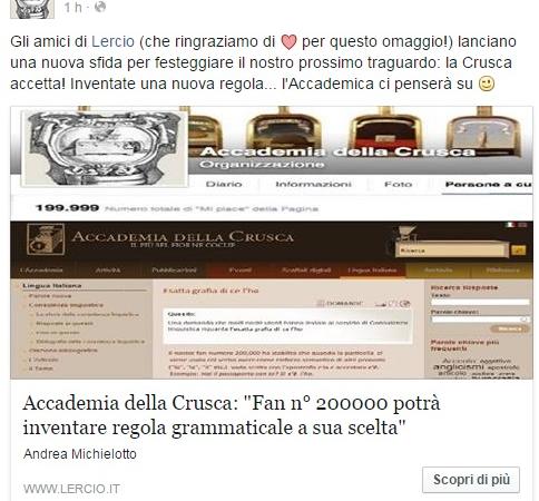 accademia della crusca lercio