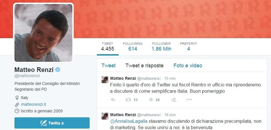 Fisco: Matteo Renzi risponde su Twitter alle domande sul 730 precompilato
