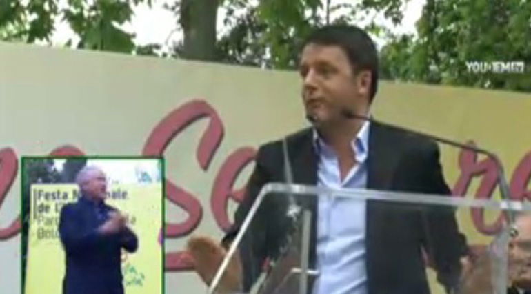 renzi Festa dell'Unità