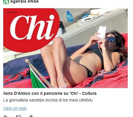 ilaria d'amico incinta