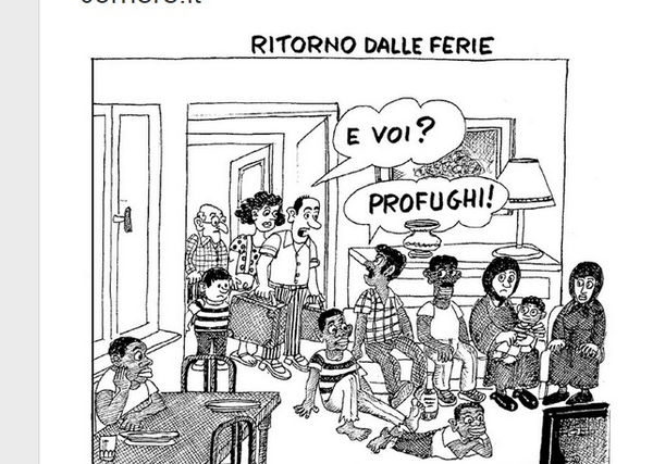 La vignetta di Giannelli del Corriere della Sera che non fa ridere