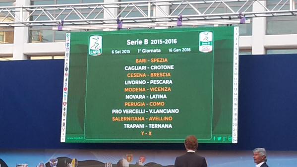Calendario Serie B 2015/2016