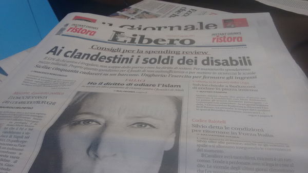 L’incredibile titolo di Libero su migranti e disabili