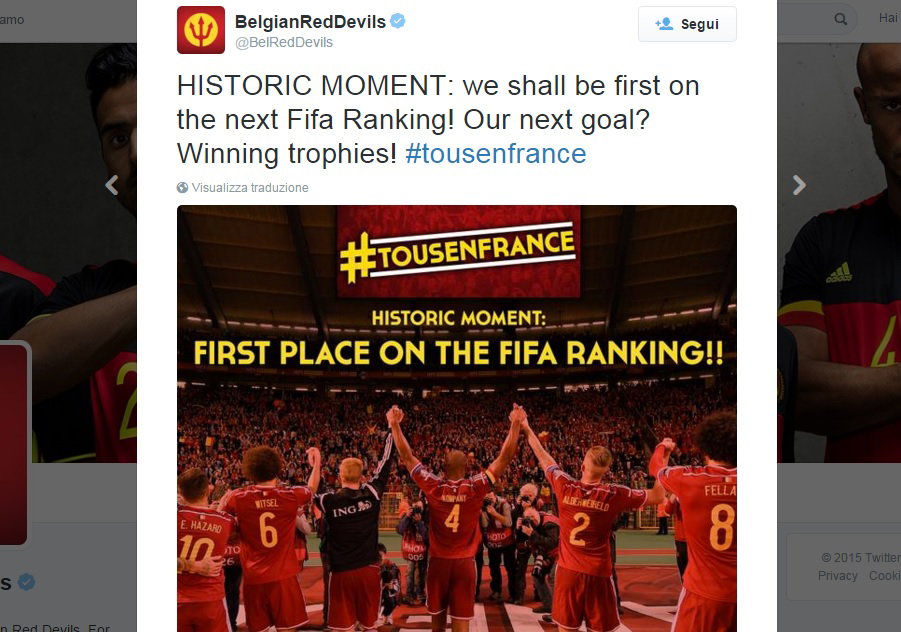 Perché Il Belgio è Primo Nel Ranking Fifa
