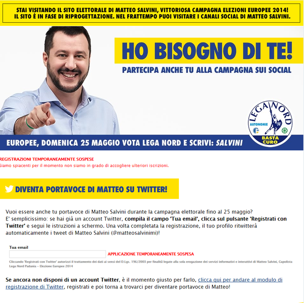 Matteo Salvini e la “botnet” per #alfanodimettiti: quello che c’è da sapere