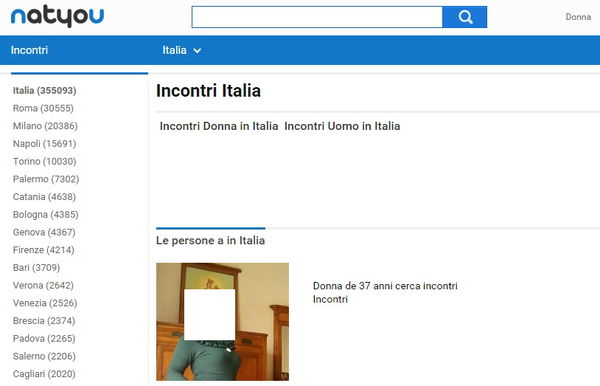 Natyou, il sito che dice a tutti se hai un profilo sui siti di incontri (come Badoo)
