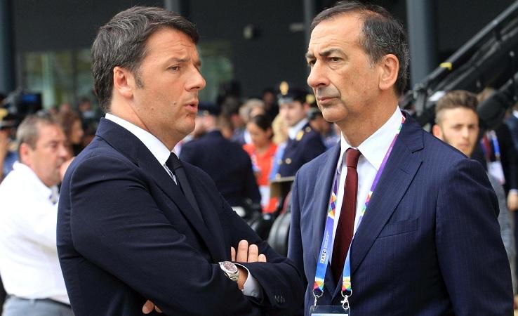 Matteo Renzi e Giuseppe Sala