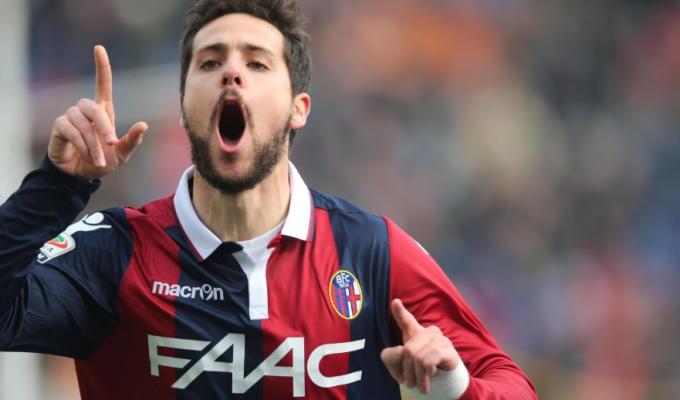 BOLOGNA NAPOLI DESTRO esulta